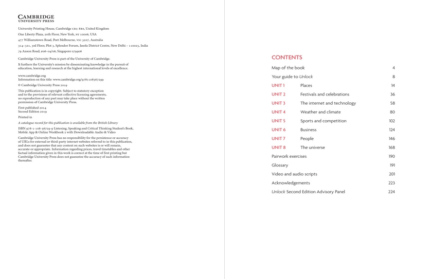 Table of Contents pages 2-3