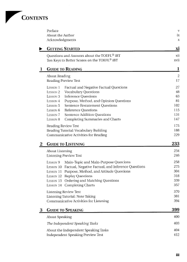 Table of Content